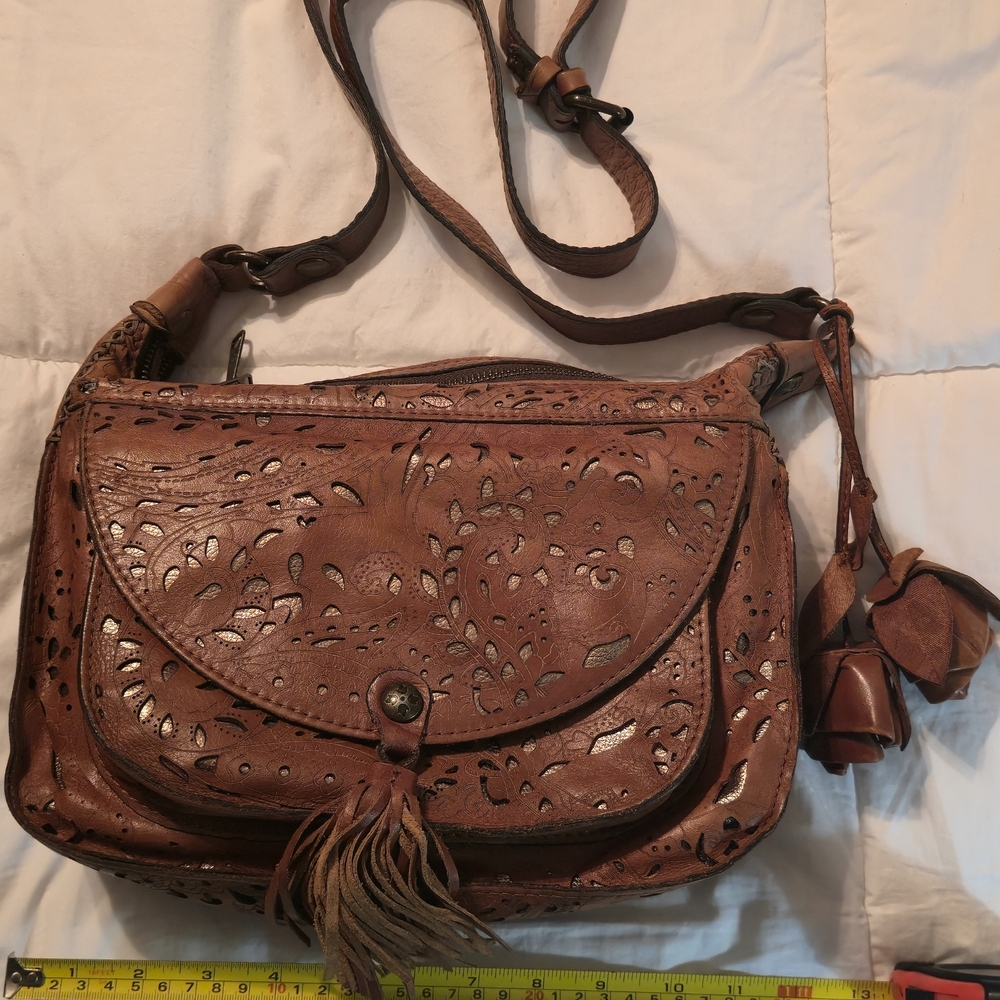 Patricia Nash Brown Crossbody Bag